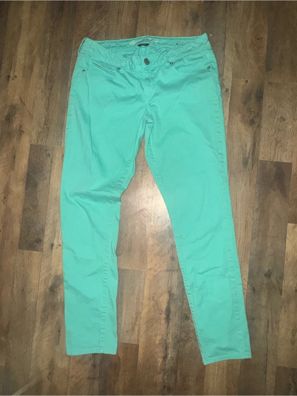 American Eagle Outfitters Mint Green Skinny Jeans